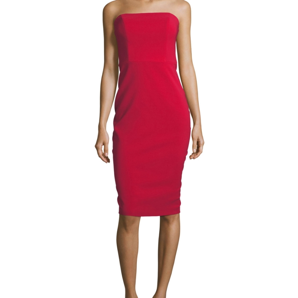 Strapless Red Dress